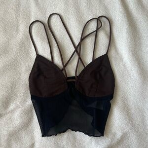 Motel Rocks Mesh Crop Top